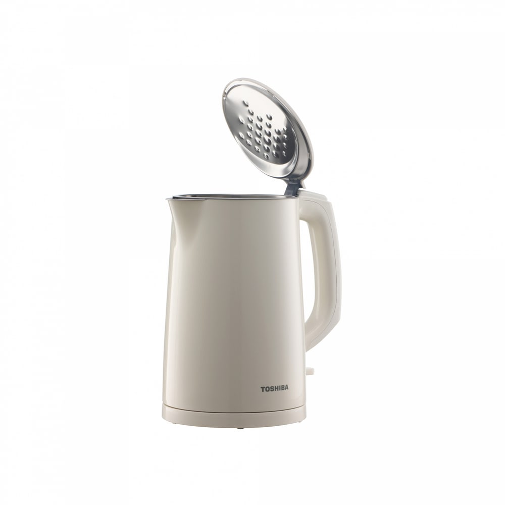 TOSHIBA กาต้มน้ำไฟฟ้า ขนาด 1.4 ลิตร 2200 วัตต์ รุ่น KT-14DHVTH(W) สีครีม