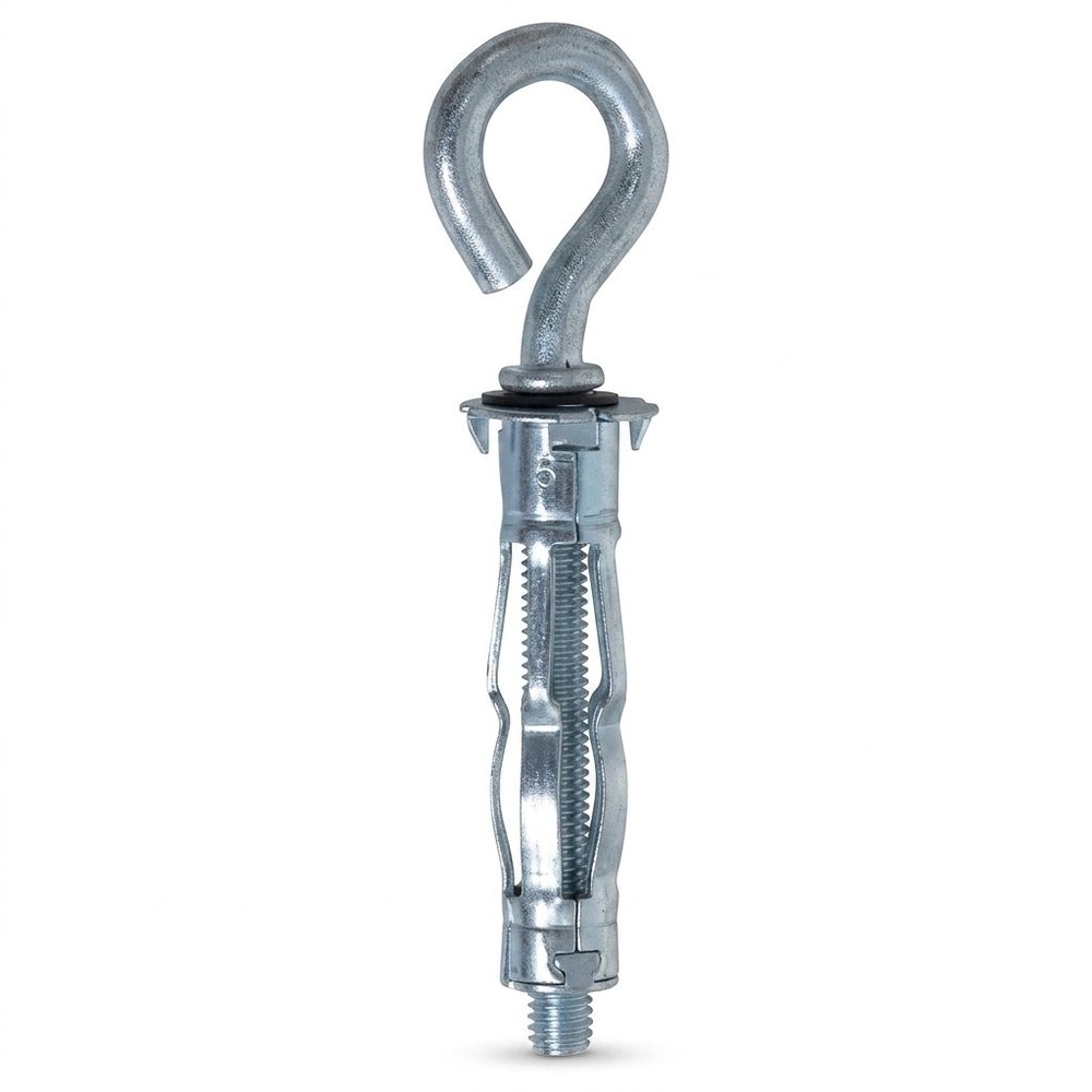 พุคเหล็กยิบซั่มห่วงกลม 6x58mm. รุ่น EO-006 (4ชิ้น/แพ็ค) FIX-XY