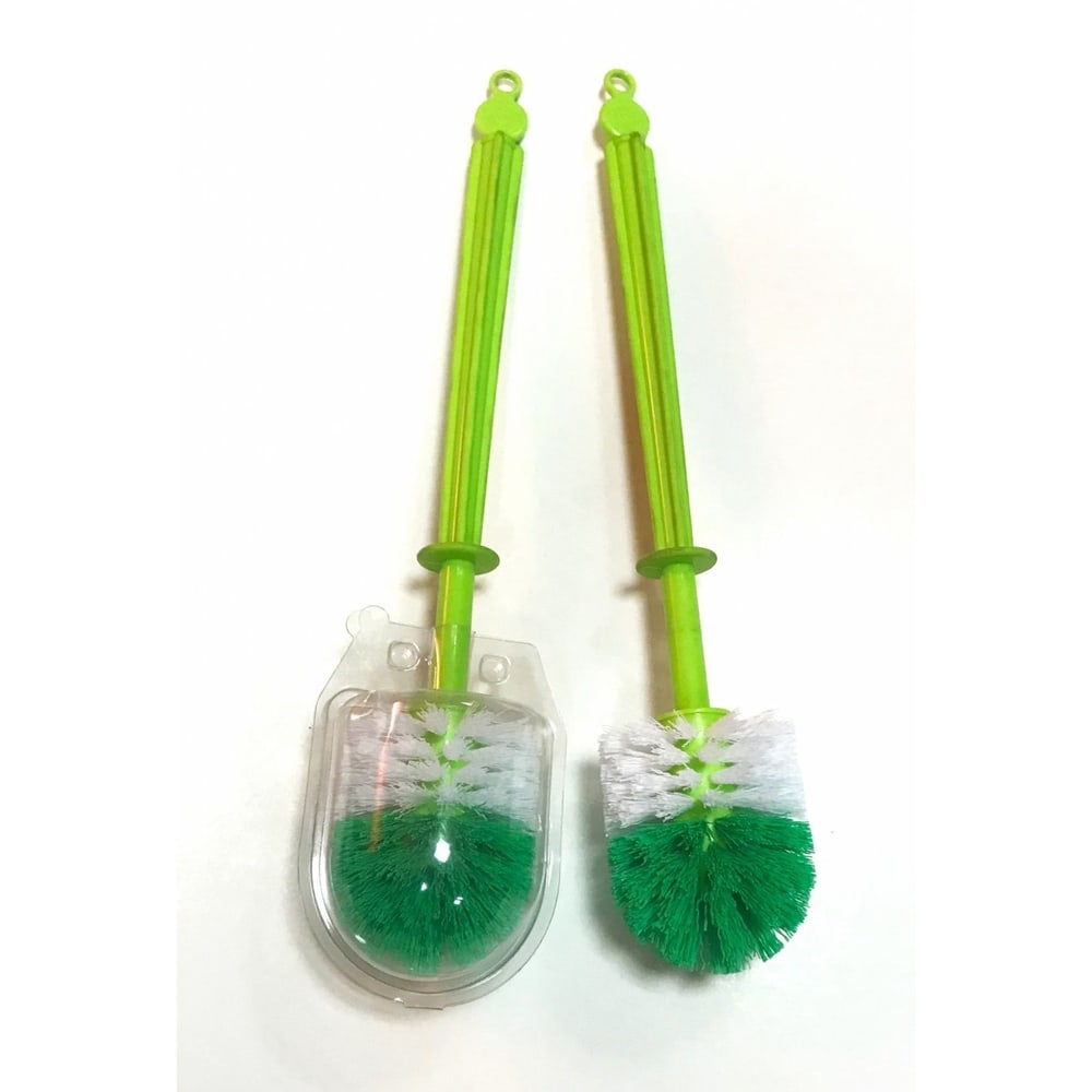 Anchor แปรงสุขภัณฑ์เดี่ยว หัวกลม ตราสมอ รุ่น WC5 สีเขียว