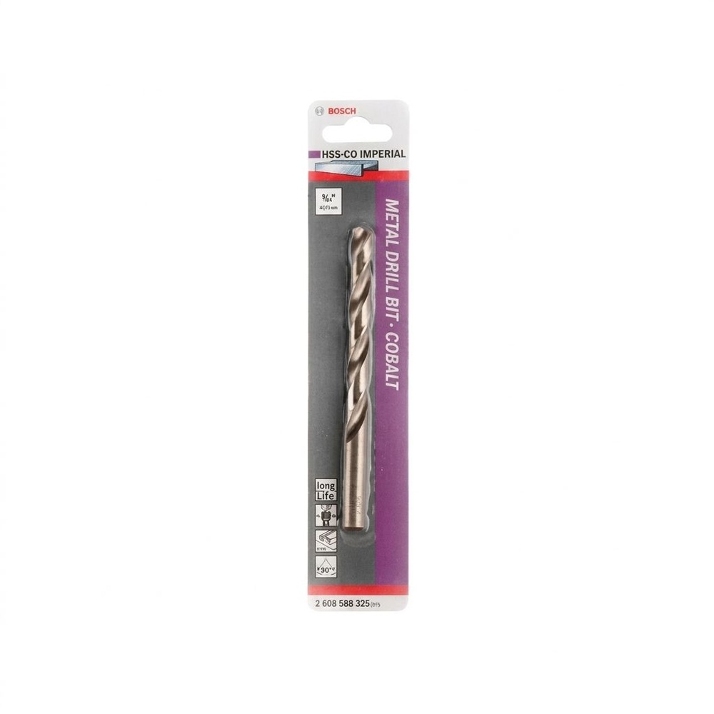 BOSCH ดอกเจาะสแตนเลส HSS-CO 9/64" x 44/73 มม.