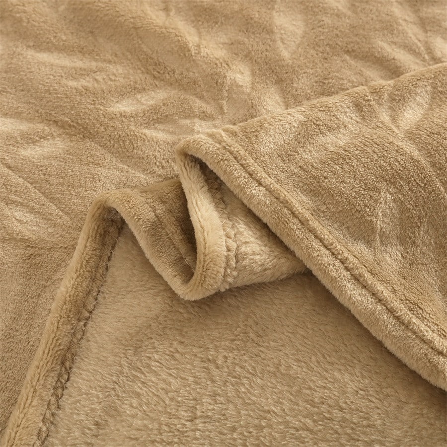 Truffle ผ้าห่ม รุ่น Yuna-02 ขนาด 150x200 ซม. สีกากี