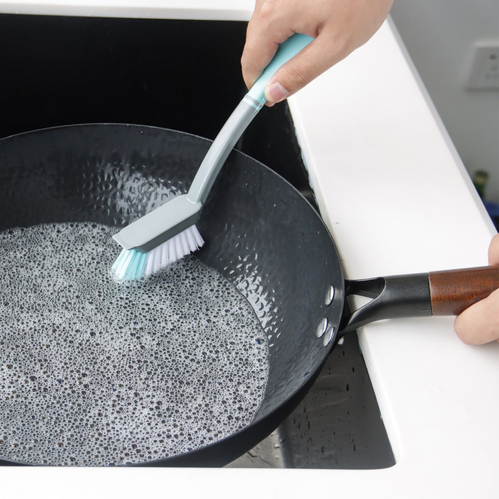 ICLEAN แปรงขัดอเนกประสงค์ รุ่น GTG52514 ขนาด 3x7x26 ซม. สีเขียว-เทา