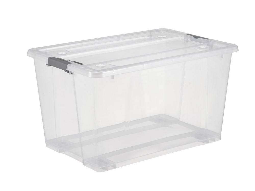 GOME กล่องเก็บของอเนกประสงค์ 50 ลิตร ขนาด 38.6x57x32.8 ซม. รุ่น OPS12038 สีขาวใส