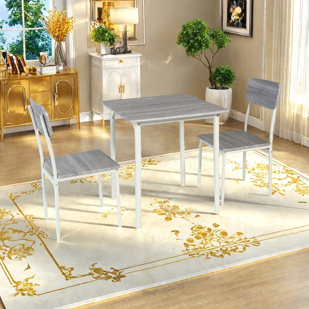 DELICATO ชุดโต๊ะอาหาร 2 ที่นั่ง รุ่น Nanaโต๊ะ: 70x70x76 ซม. เก้าอี้:42X48X87 ซม. สีไม้ธรรมชาติ