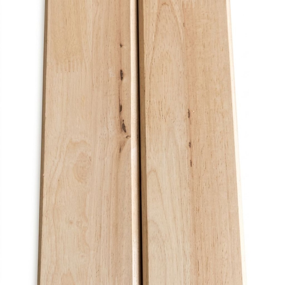GREAT WOOD ฝ้าระแนงไม้ ไม้ยางพาราจ๊อยส์ BC (1x5) 1/2"x4"x100ซม.