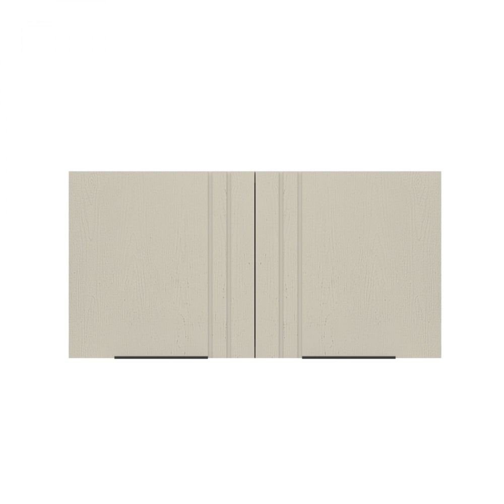 CLOSE Lumine ตู้แขวนคู่เสริม uPVC 80x40 ซม. เซาะร่อง สีอัลมอนด์