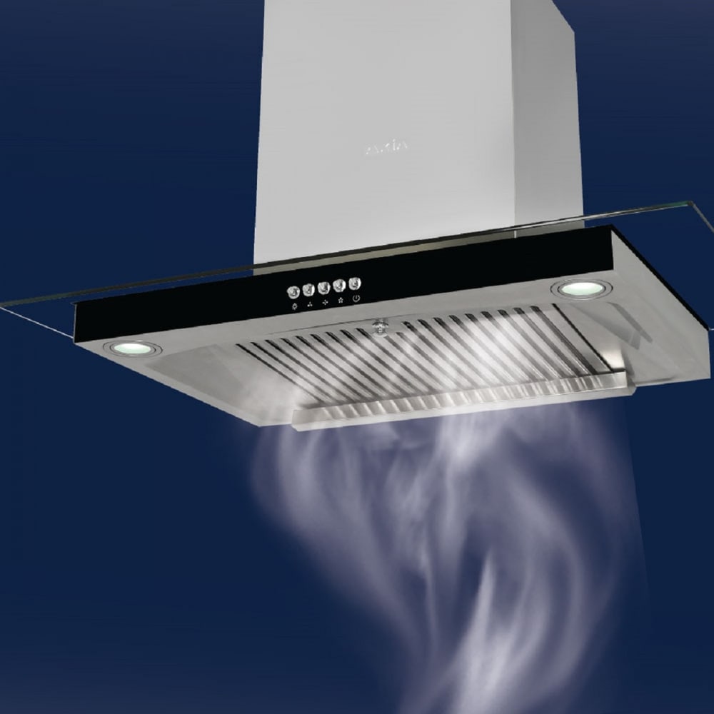 AXIA ชุดเซ็ทเครื่องดูดควันแบบกระโจม รุ่น T8- 90 + เตาฝัง รุ่น CLS76-2G