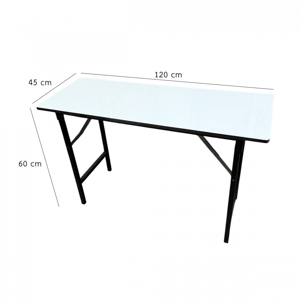 DELICATO โต๊ะเอนกประสงค์หน้าขาว (เมลามีน) ขนาด 120x45x75 ซม.สีขาว