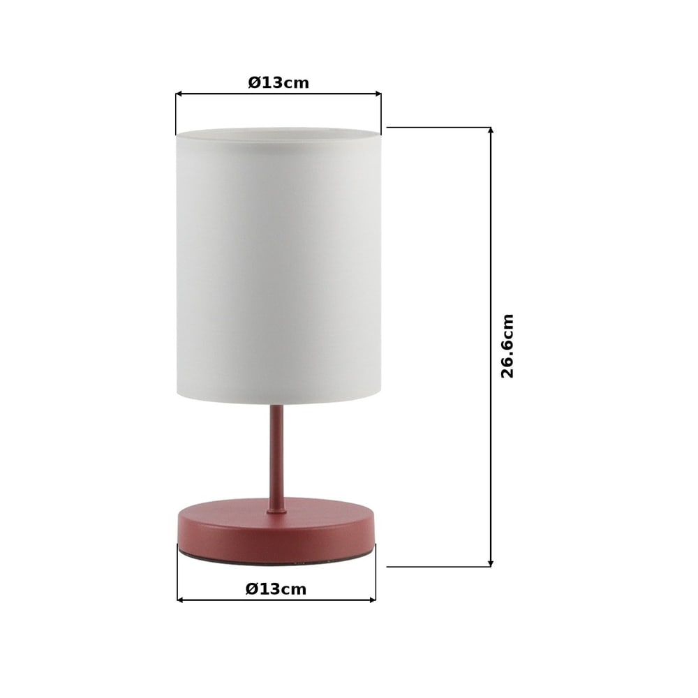 EILON โคมตั้งโต๊ะ Modern Basic HN2589S สีแดง