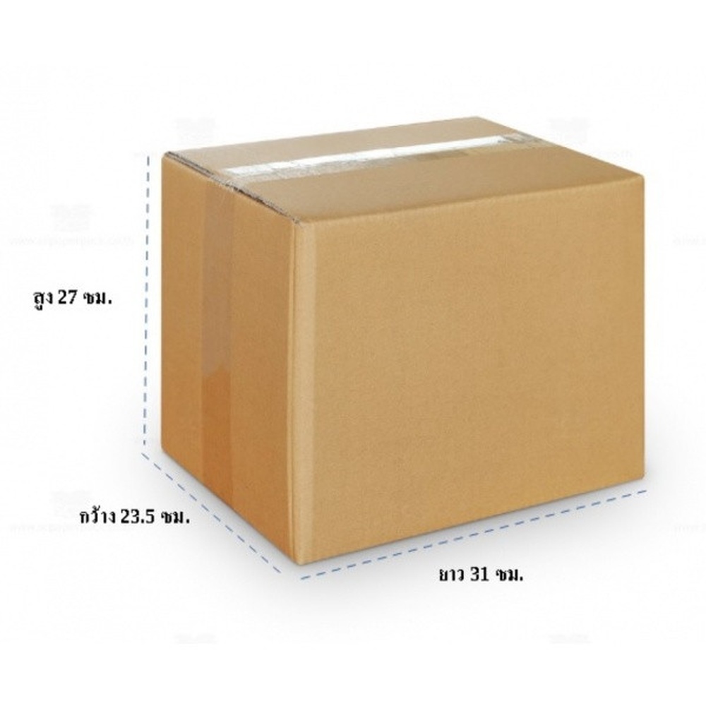 i-box OTP กล่องกระดาษฝาปิด ขนาด 23.5x31x27 ซม./8 นิ้ว สีน้ำตาล