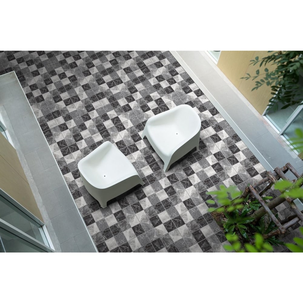 Marbella 40X40 ซม. กระเบื้องปูพื้น รุ่น หินมงคล เทา (MB) (6P) Matt A