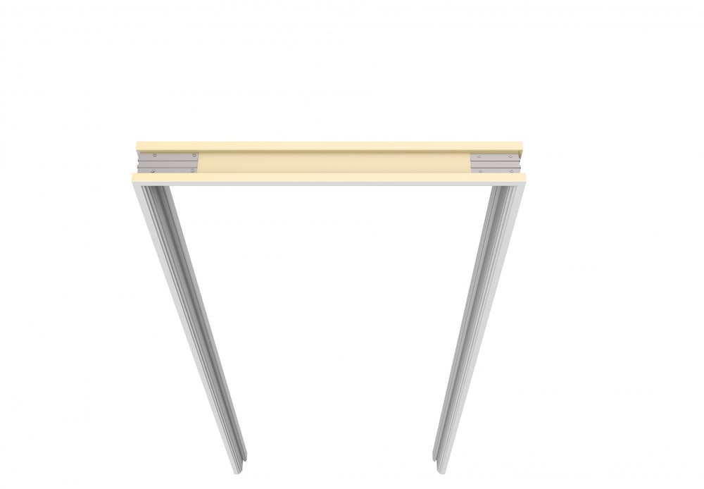 WELLINGTAN วงกบประตู WPC WPCDF-4-2 80x200ซม. สีขาว
