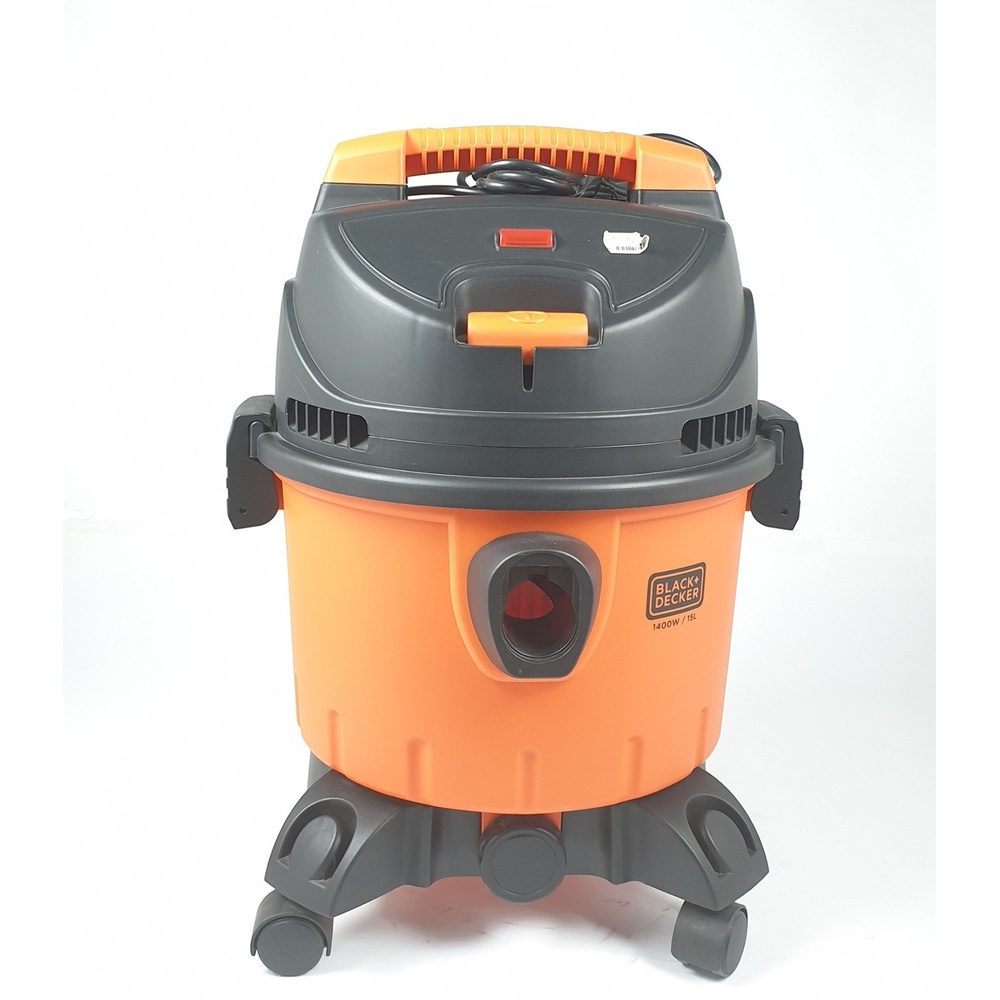 BLACK+DECKER เครื่องดูดฝุ่นเปียกและแห้ง 15L 1400W BDWD15-B1 สีส้ม