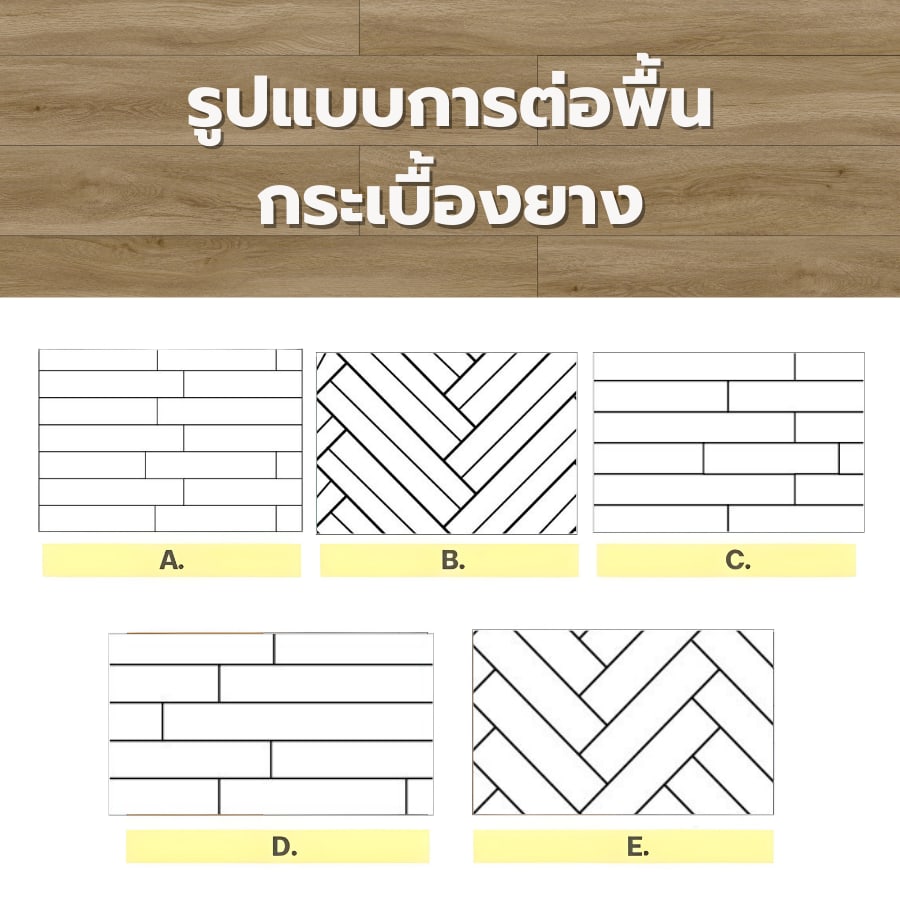 กระเบื้องยาง SPC Click lock 184x1220x4+1mm IXPE มม (มีโฟมในตัว) รุ่น 6588 (2.694ตรม./12แผ่น) TAPIO สีไม้สักอ่อน
