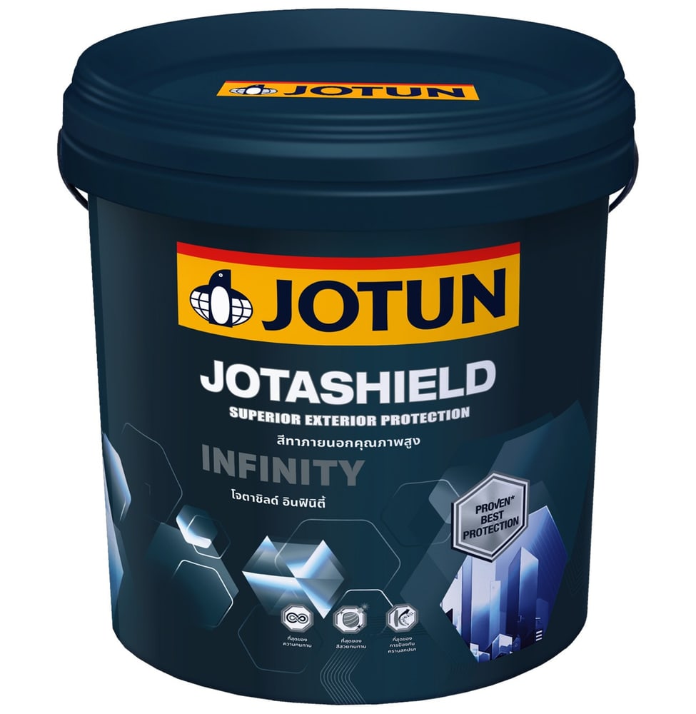 Jotun สีน้ำภายนอก โจตาชิลด์ อินฟินิตี้ กึ่งเงา เบส A ขนาด 9 ลิตร