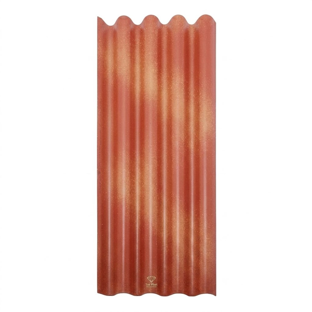 ตราเพชร กระเบื้องหลังคาจตุลอน 0.50x50x120 ซม. สีแดงลิลลี่