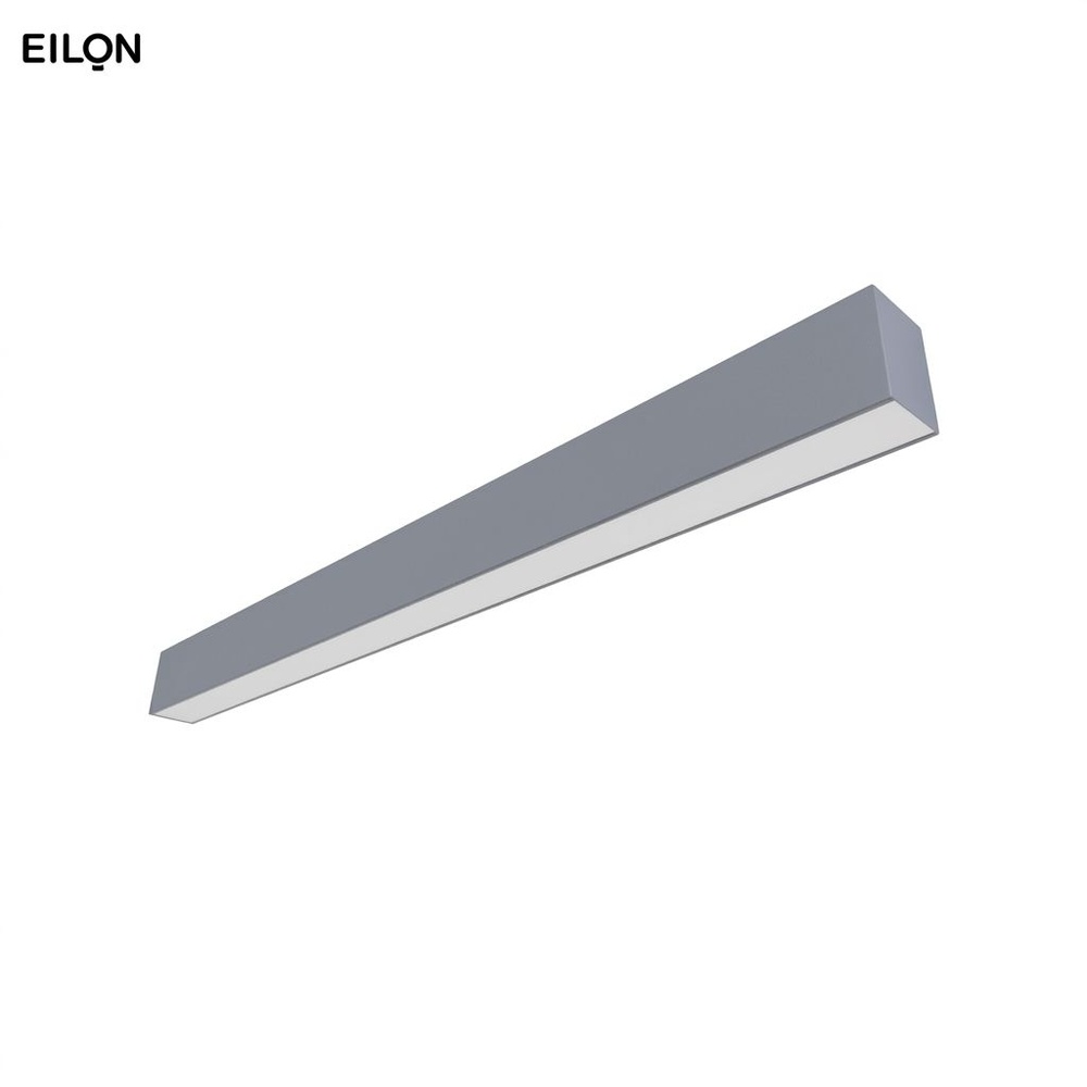 EILON ชุดโคมไฟแขวน LED T8 DOUBLE END SLOT LIGHT รุ่น SL/GY/1L-XXLED-T8 พร้อม Sling 1.5 เมตร สีเทา(โคมเปล่า)