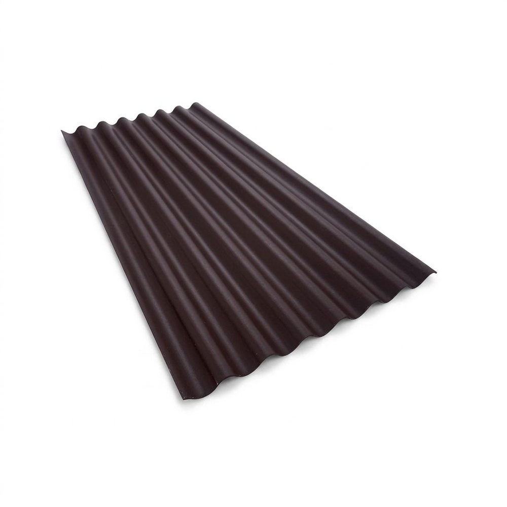 ตราเพชร กระเบื้องหลังคาลอนเล็ก 0.4x54x120 ซม. สีน้ำตาลสุขสันต์