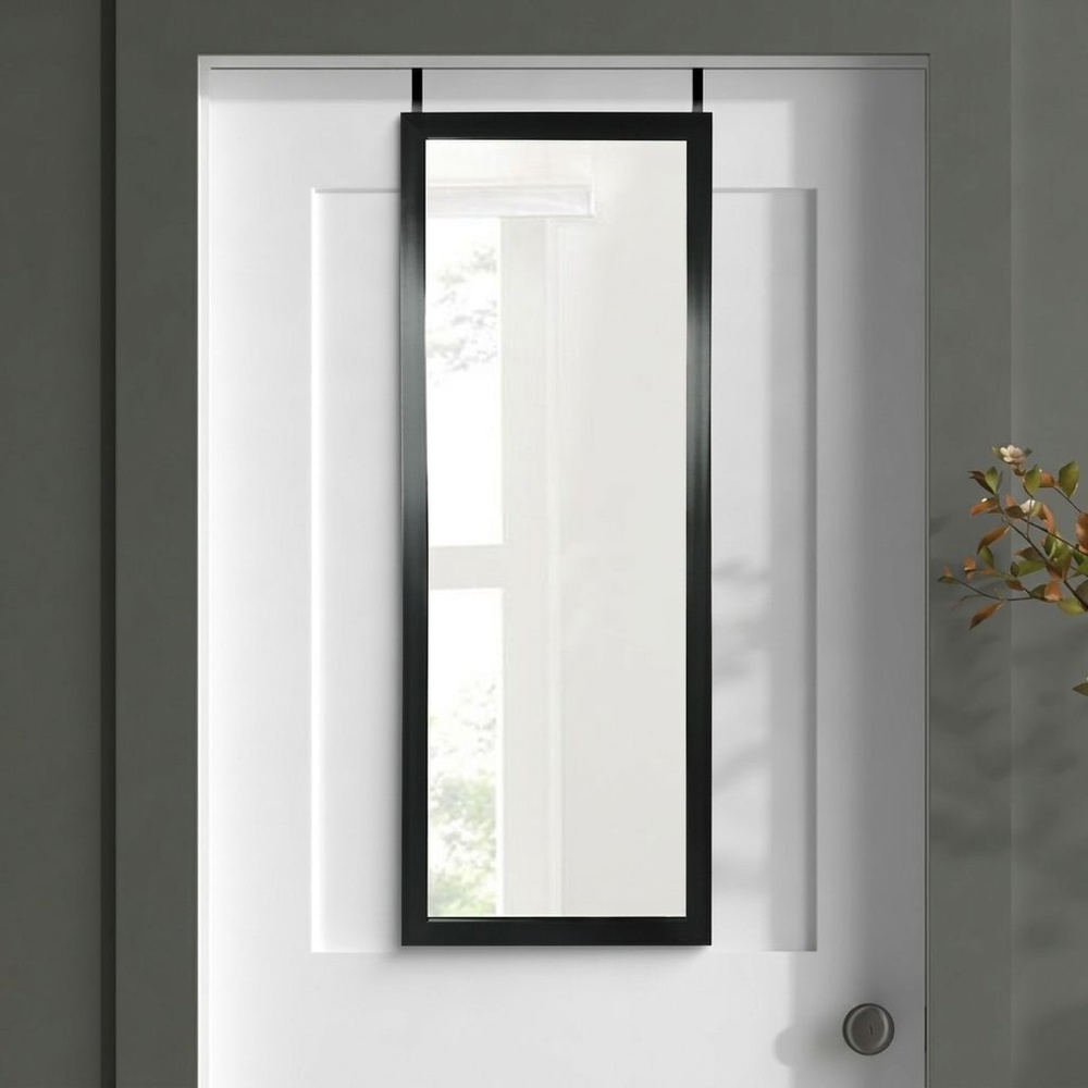 Nice กระจกมีกรอบ (PS) รุ่น สลิม-แบล็ค ขนาด 30x90 ซม. สีดำ