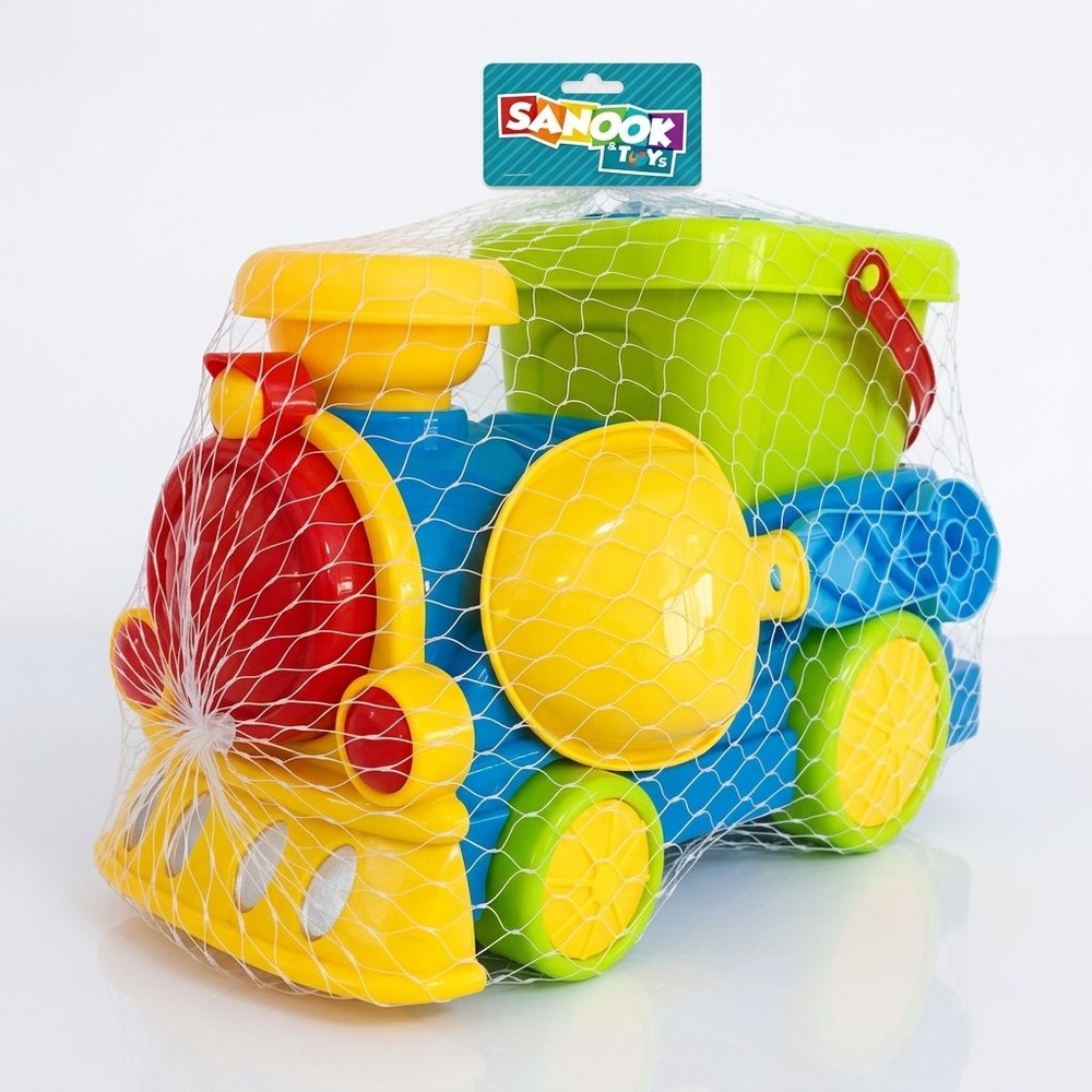 TOYS ของเล่นชุดรถไฟและอุปกรณ์ 6ชิ้น คละสี#861(29.5x15.5x20ซม.)