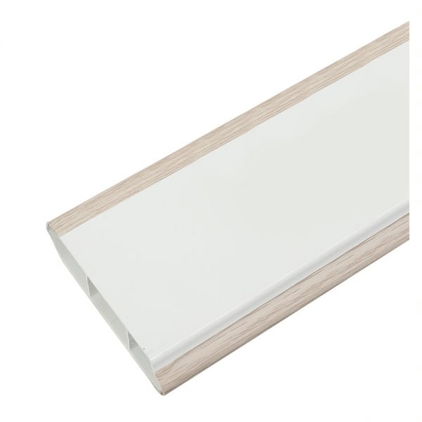 HOFFEN บัวพื้น UPVC Light Gray 1.8 X 9.8 X 300 CM.