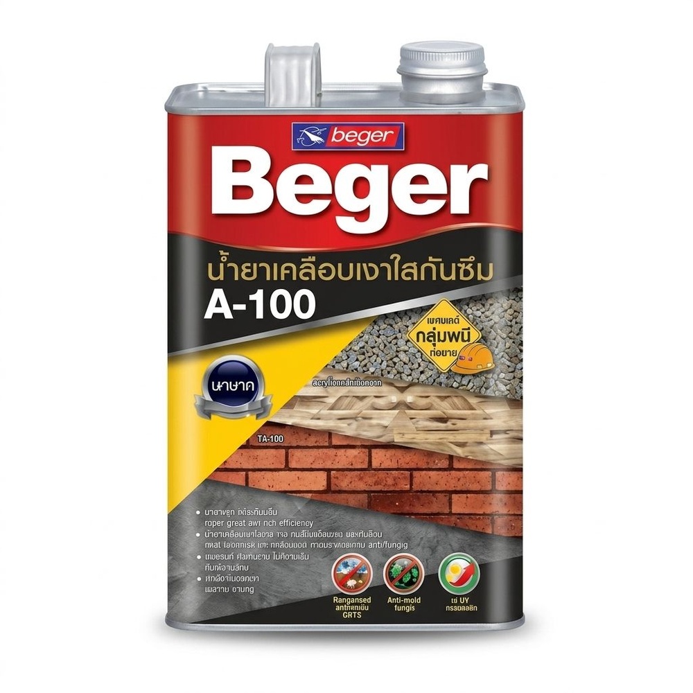 Beger น้ำยาเคลือบเงาอะครีลิก A-100 1 กล.