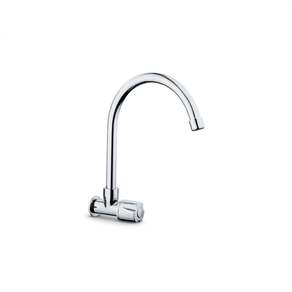 Karat Faucet ก๊อกอ่างล้างจานทองเหลือง แบบติดผนัง ตัว U รุ่น EC-04-531-50