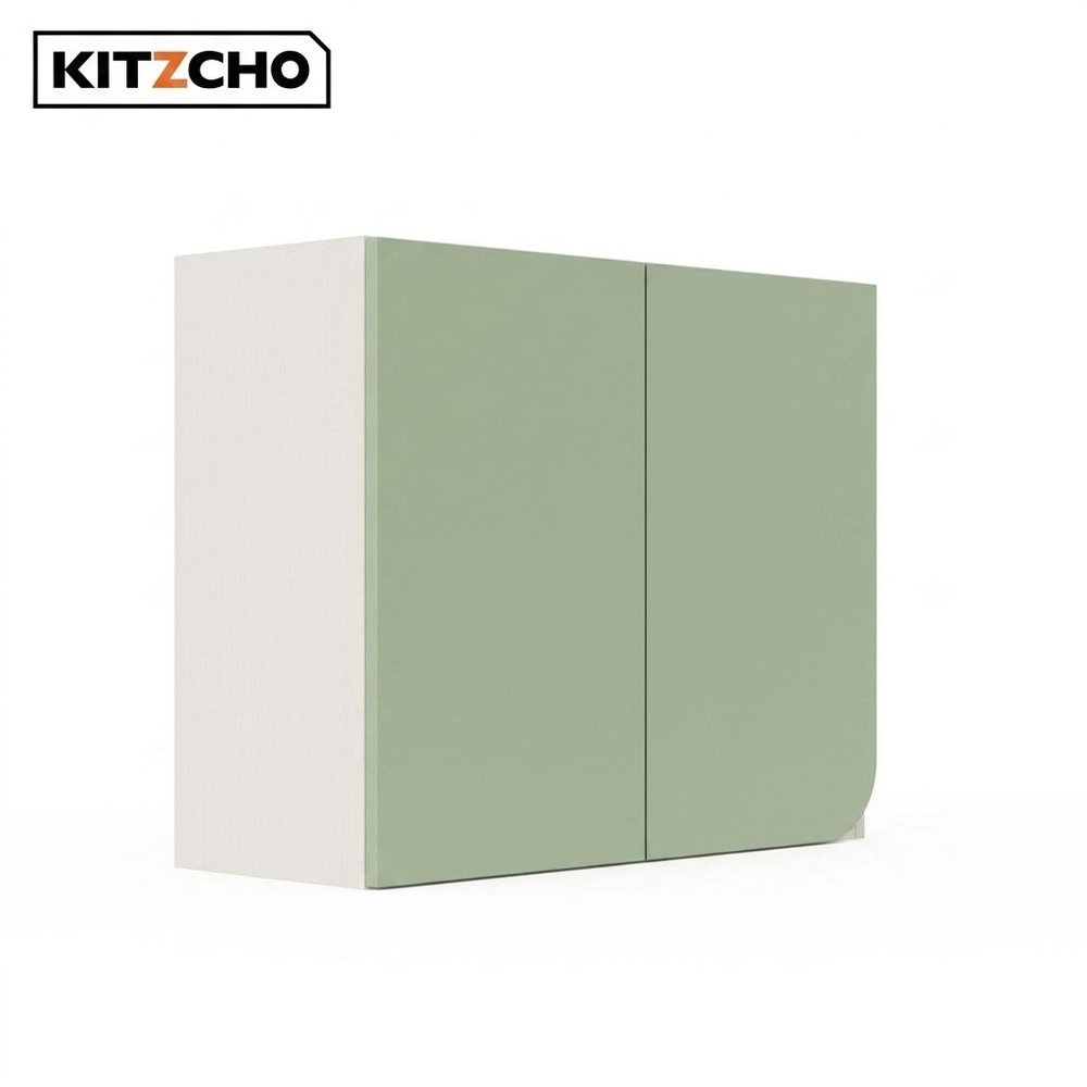 KITZCHO ตู้แขวนเข้ามุมขวาบานทึบตรง6080 KENCURWCF6080RLE สีลีฟ