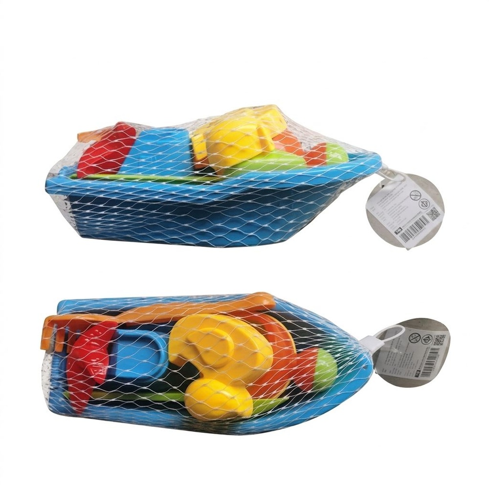 TOYS ของเล่นชุดเรือชายหาดพร้อมอุปกรณ์(6ชิ้น)รุ่น#228B ขนาด26.5x11.7x10.6ซม.คละสี