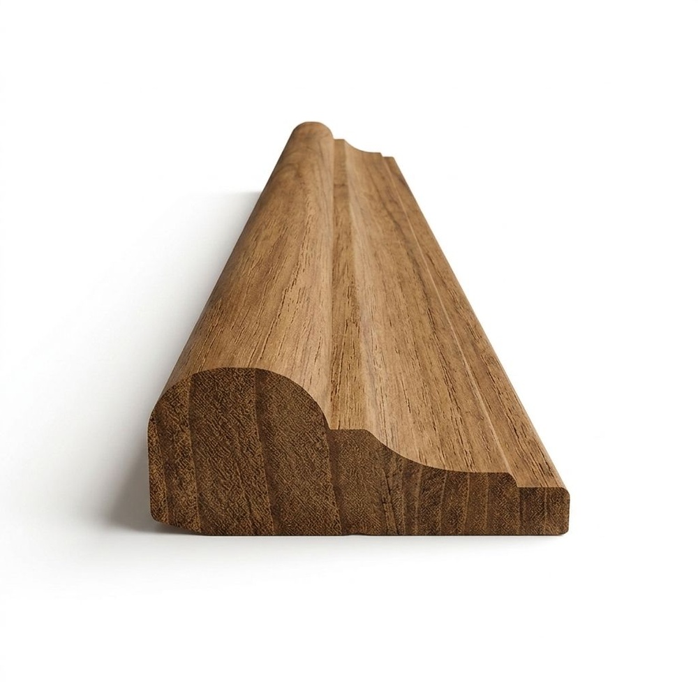 คิ้วไม้สักSJK36 1/2"x1"x6.1/2ฟุต