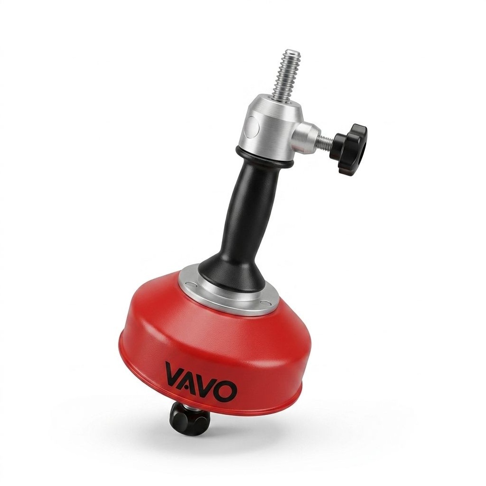VAVO เครื่องทำความสะอาดท่ออัตโนมัติ 3/4”-3” สายเคเบิ้ล 5/16” ยาว 20 ฟุต รุ่น D-50SZ-2 สีแดง