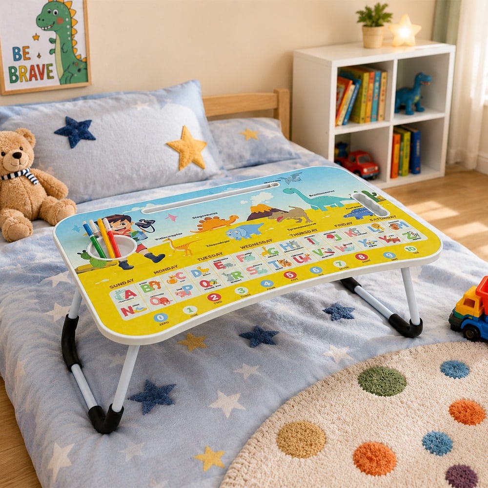 DELICATO โต๊ะพับญี่ปุ่น รุ่น YUME–Y ขนาด 40x60x28 ซม. สีเหลือง