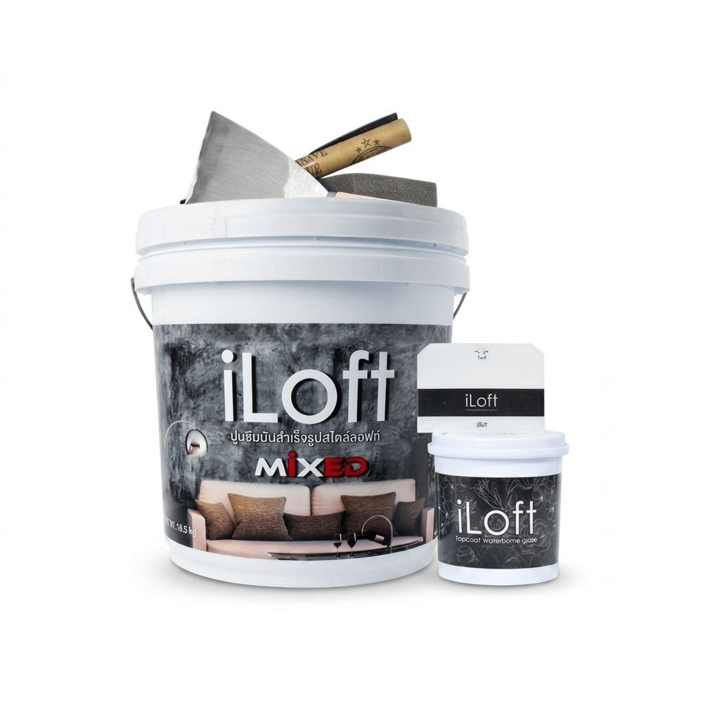 I-Loft ชุดซีเมนต์มัน 10 กก. สีดำ เบอร์ 3