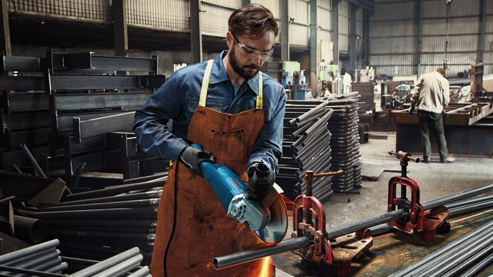 BOSCH เครื่องเจียร์ 7นิ้ว 2200W รุ่น GWS2200-180