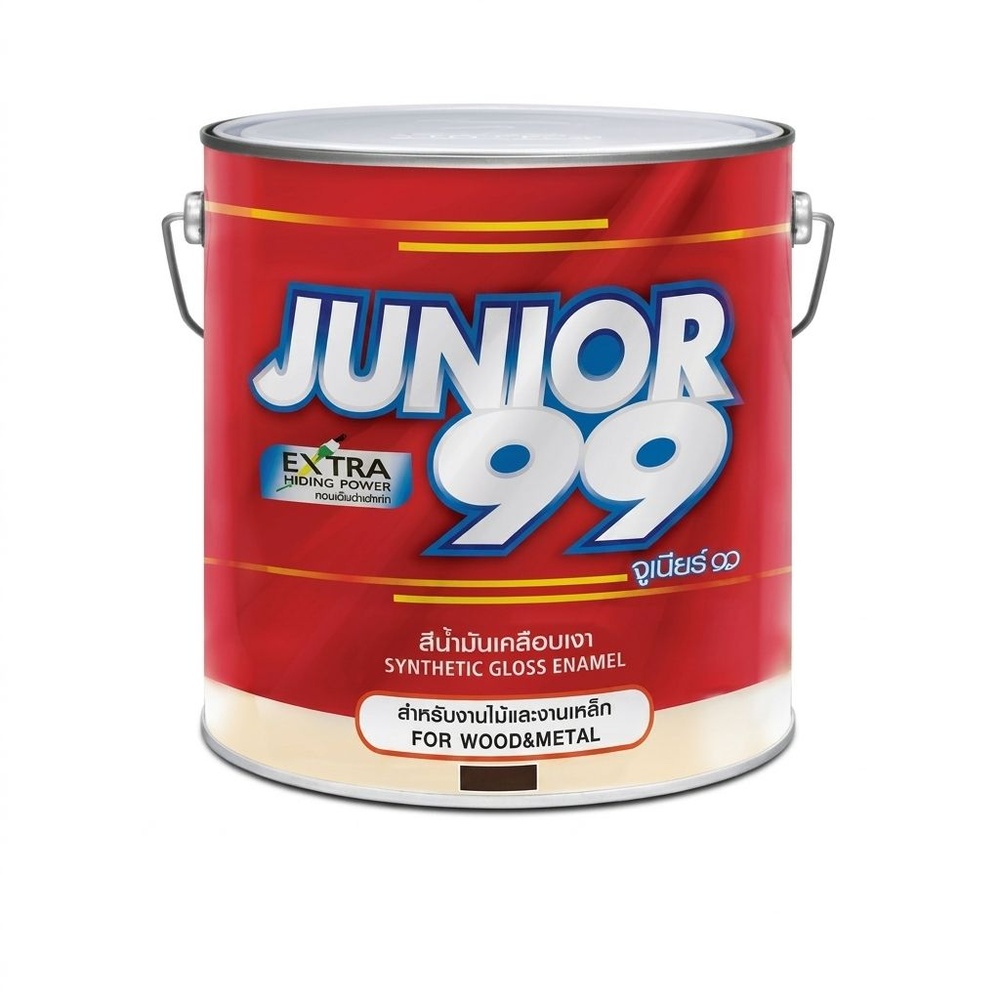 NIPPON PAINT สีน้ำมัน JUNIOR 99 9736 ขนาด 1 แกลลอน สีน้ำตาลเข้ม