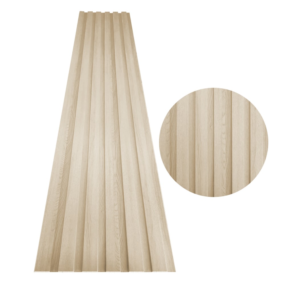 GREAT WOOD ไม้ฝ้าระแนง WPC W195 19.5x1.15x290 ซม. Light gray
