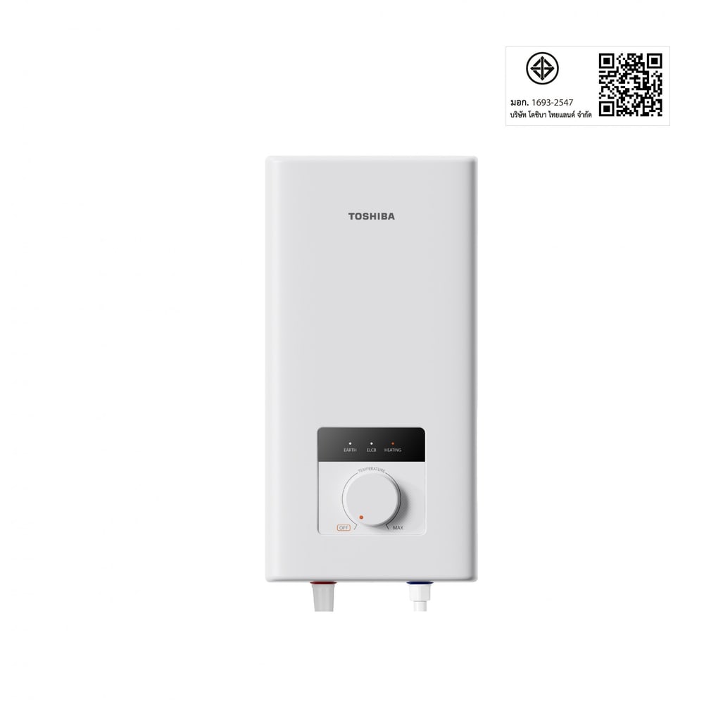 TOSHIBA เครื่องทำน้ำอุ่น 3800 วัตต์ รุ่น TWH-38MFNTH(W)-WB สีขาว