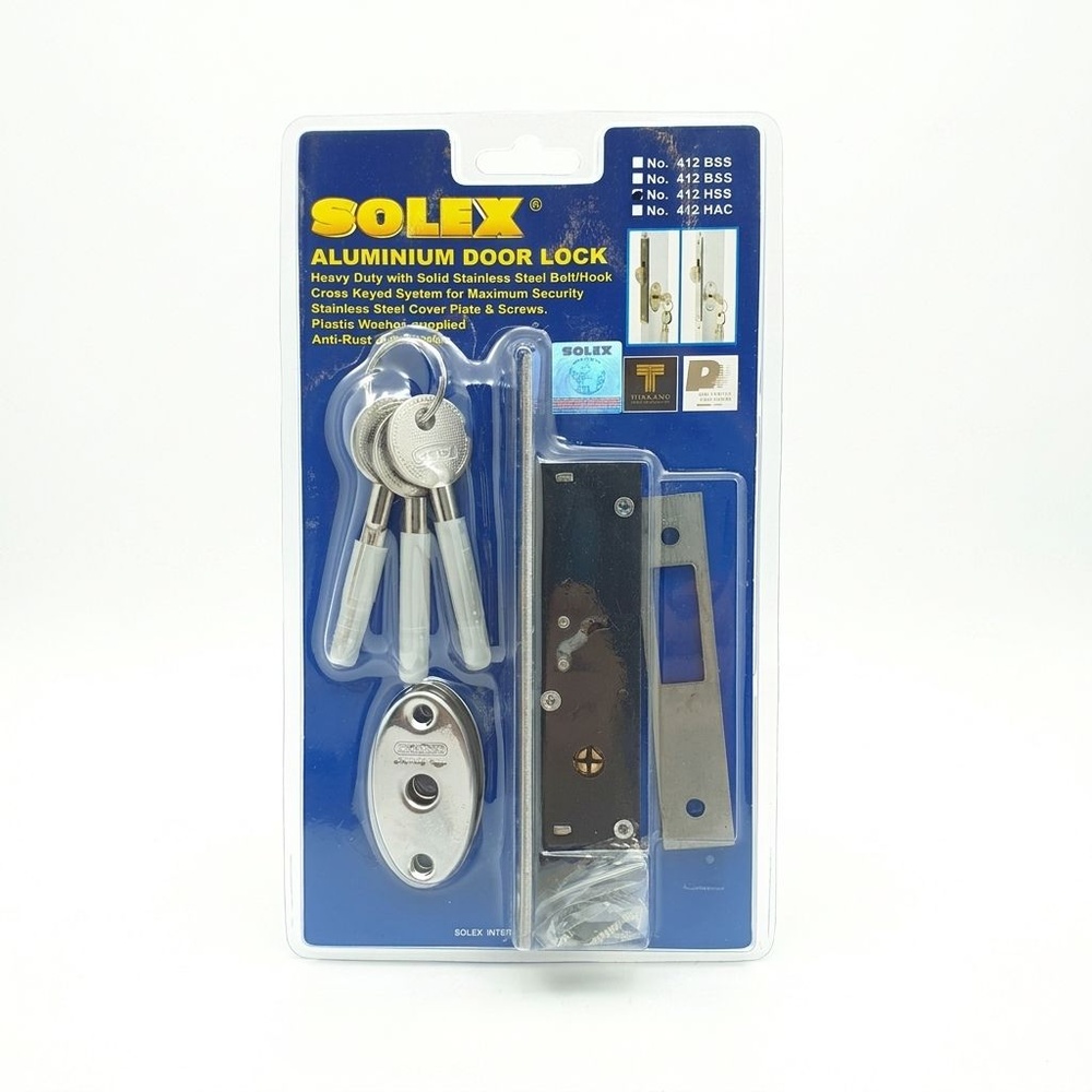 SOLEX กุญแจบานเลื่อน รุ่น NO.412 HSS