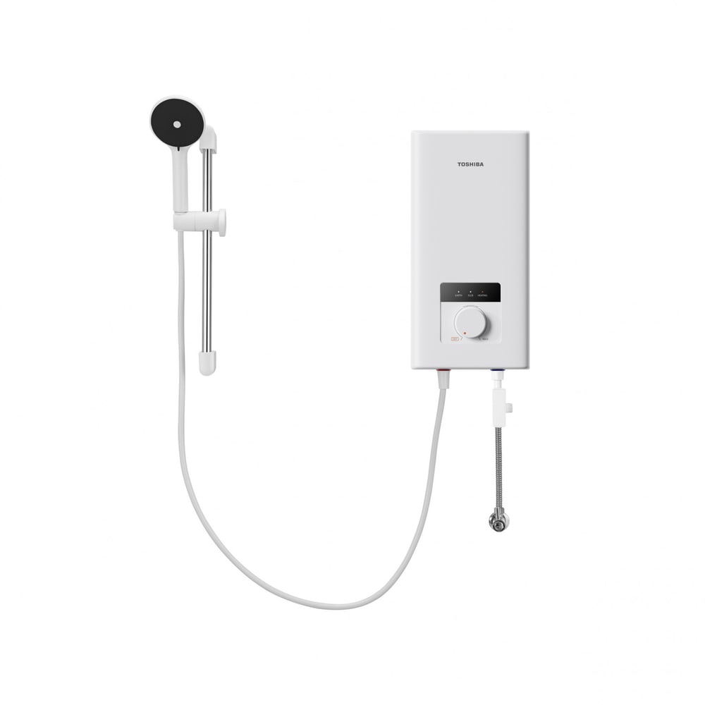 TOSHIBA เครื่องทำน้ำอุ่น 3800 วัตต์ รุ่น TWH-38MFNTH(W)-WB สีขาว