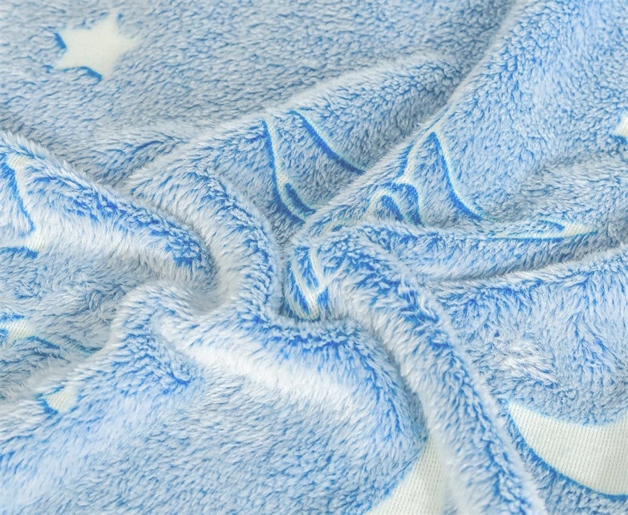 Truffle ผ้าห่ม รุ่น Momo-05 ขนาด 130x170 ซม. สีฟ้า