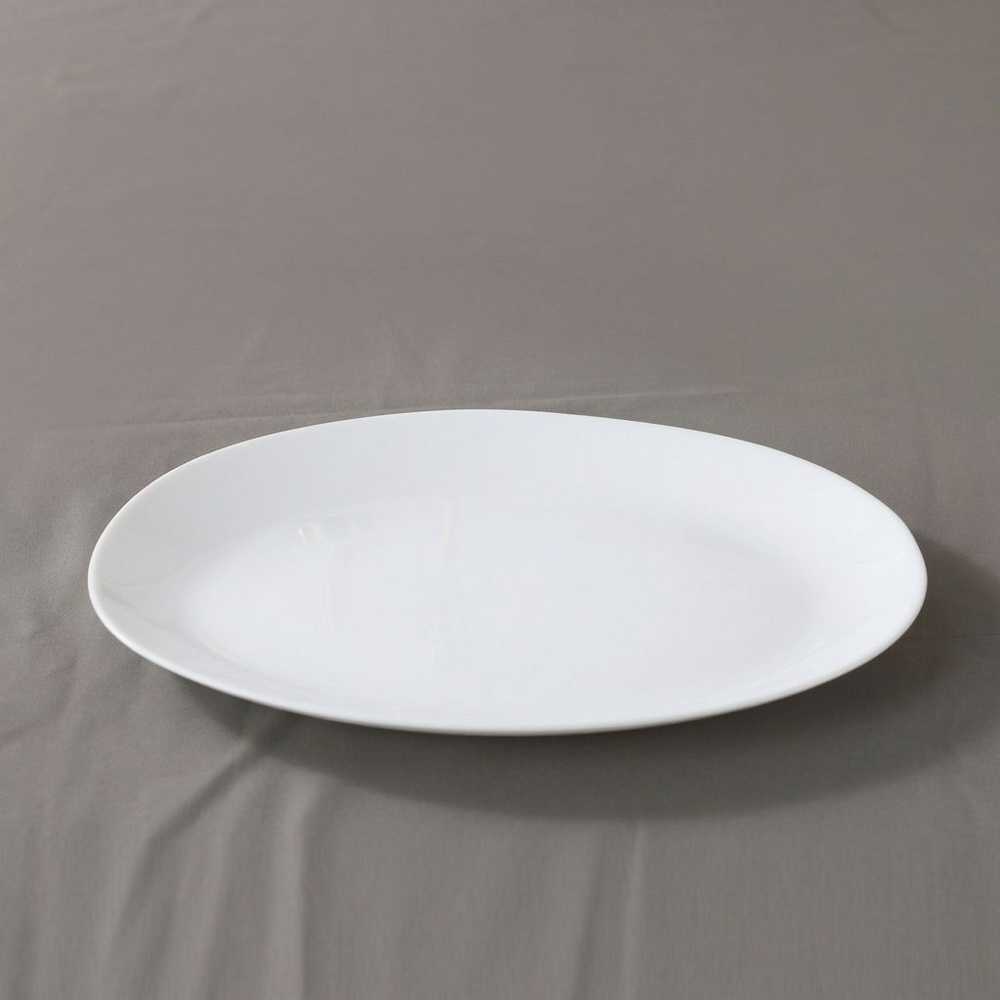 ADAMAS จานเปล 13” BRIDE130 สีขาว