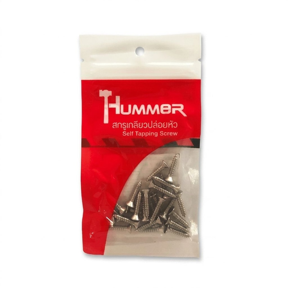 HUMMER สกรูเกลียวปล่อยหัว F-HM734 ขนาด 7x3/4" (25ตัว/แพ๊ค)