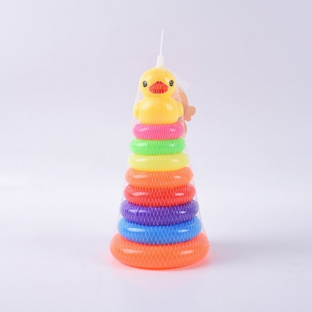 TOYS ห่วงทาวเวอร์เป็ดน้อย #ML-L036-8A (28x14.5x14.5 ซม.) คละสี