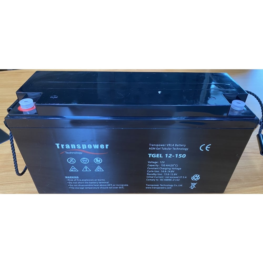 Transpower แบตเตอรี่ 12V 150A รุ่น TGEL12-150 สีดำ