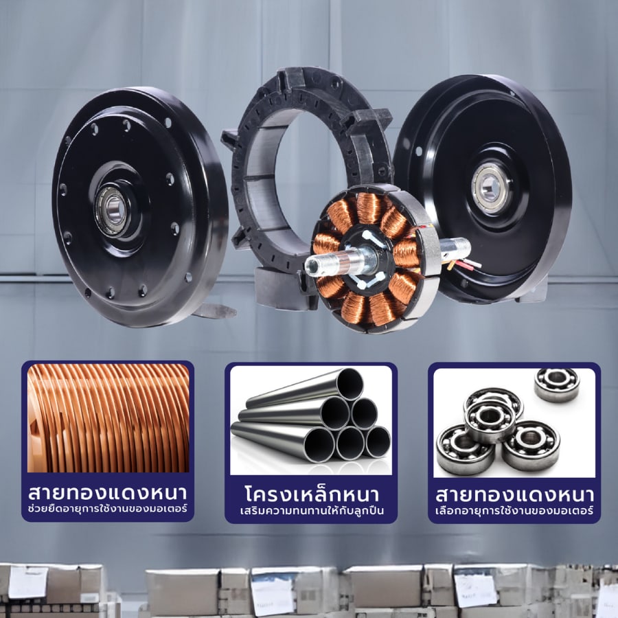 INOVA พัดลมเพดานอุตสาหกรรม ขนาด 120 นิ้ว 74w รุ่น CF56-3W สีเงิน