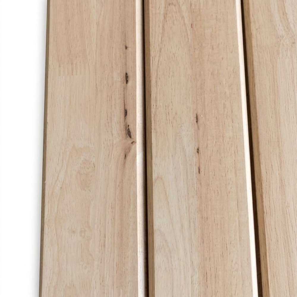 GREAT WOOD ฝ้าระแนงไม้ ไม้ยางพาราจ๊อยส์ BC (1x5) 1/2"x3"x250ซม.