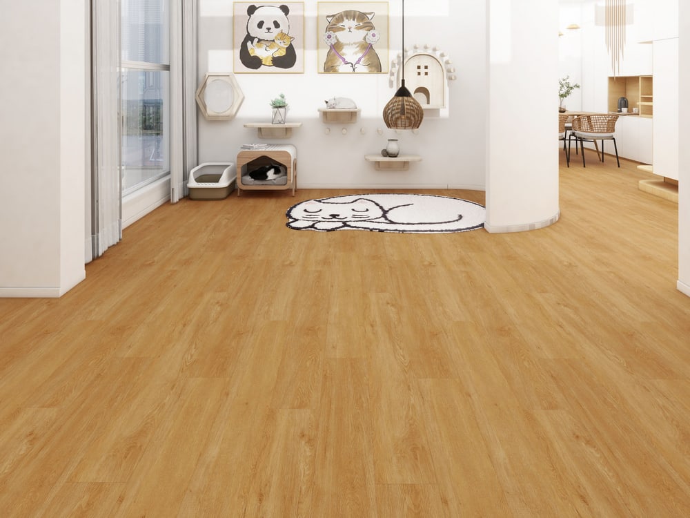 กระเบื้องยาง SPC Click lock 184x1220x4+1mm IXPE มม (มีโฟมในตัว) รุ่น 6578 (2.694ตรม./12แผ่น) TAPIO Classic Wood