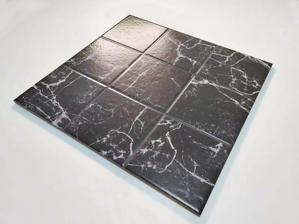 Marbella กระเบื้องเซรามิคปูพื้น 40X40 ซม. รุ่น บริค ดำ ZYB456 Matt (12P)