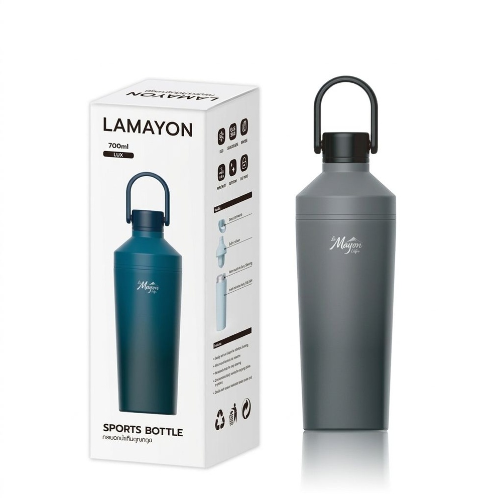 LAMAYON กระบอกน้ำเก็บอุณหภูมิ 700 มล. LUX คละสี