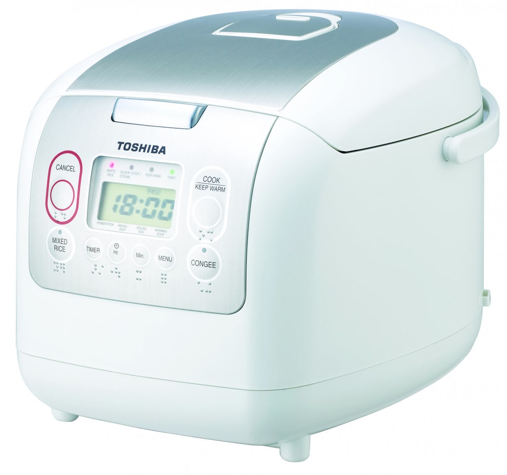 TOSHIBA หม้อหุงข้าวดิจิตอล1.0 ลิตร RC-10NMF(WT)A สีขาว